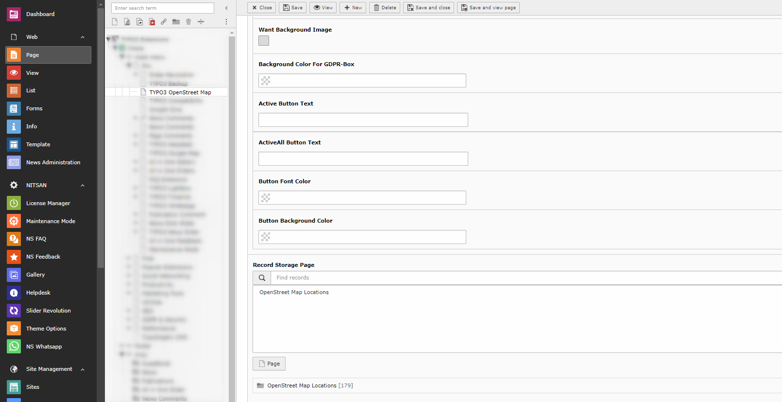 GDPR Settings in Map Plugin