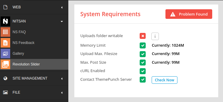 TYPO3-Revolution-Slider-System-Requirement