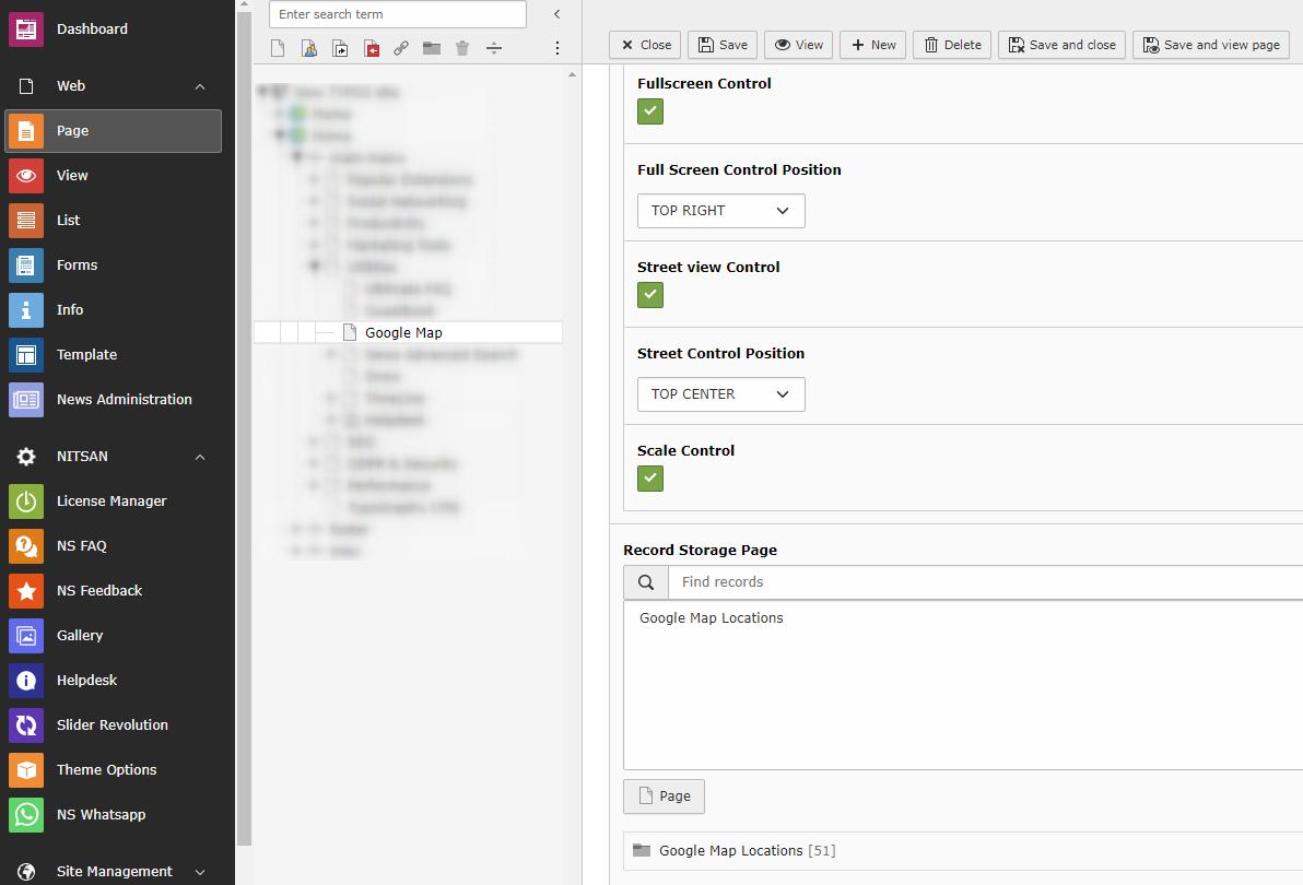 Controls Settings2 in Map Plugin